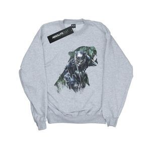Black Panther Boys Wild Silhouette Cotton Sweatshirt / Sports Grey